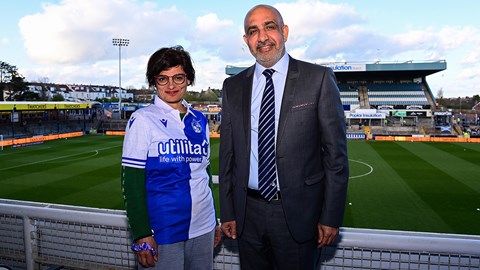 Rovers welcome Thangam Debbonaire to The Mem
